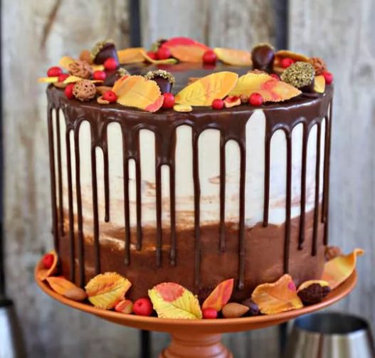 fall wedding cake